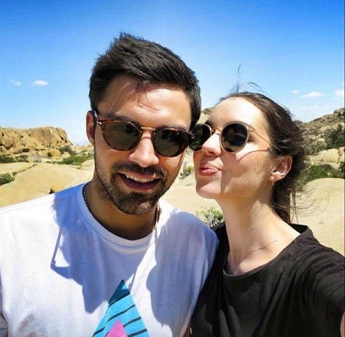 A picture of Sean Teale with his ex-girlfriend Adelaide Kane.